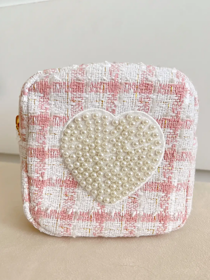 Mini Plaid Pattern Tweed Bag