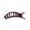 TELETIES - Burgundy Bliss Flat Round Hair Clip