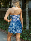 Paisley Pop Mini Skirt | Blue Bandana