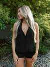 Rodeo Romance Halter Top | Black
