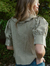 Playful Plaid Blouse | Basil