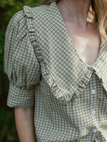 Playful Plaid Blouse | Basil