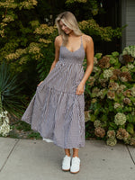 Rowan Maxi Dress | Brown Check