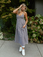 Rowan Maxi Dress | Brown Check