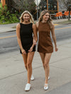 Calypso O-Ring Mini Dress | Black