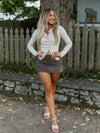 Cozy Grace Sweater Top | Taupe