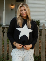 Starry Night Sweater | Navy & Cream