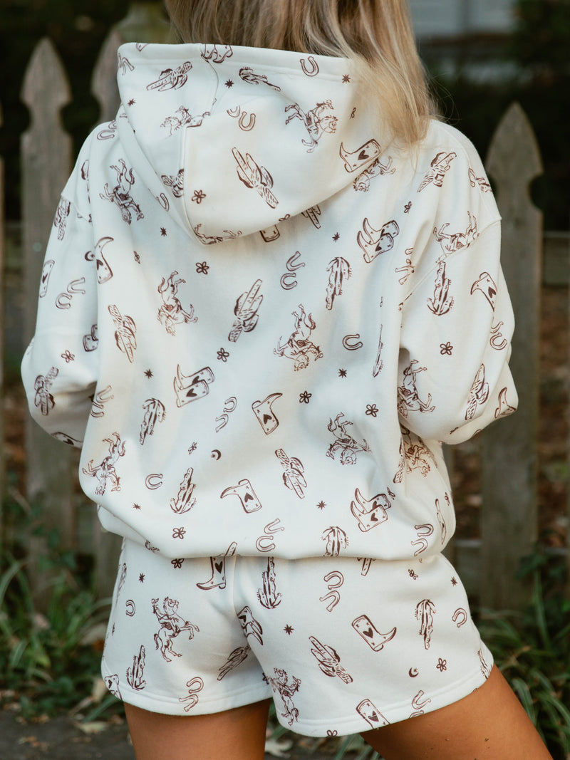 Wild West Stroll Hoodie | Cream