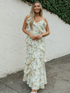 Petal Cascade Floral Dress