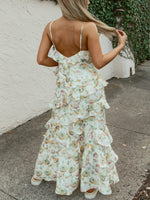 Petal Cascade Floral Dress