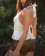Rodeo Romance Halter Top | Cream