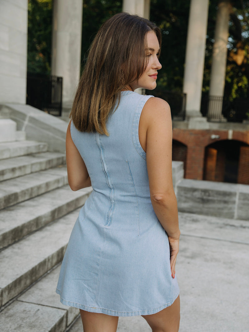 Denim Delight Dress | Light Denim