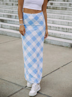 Blue Blitz Maxi Skirt