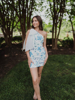 Garden Party Floral One Shoulder Dress