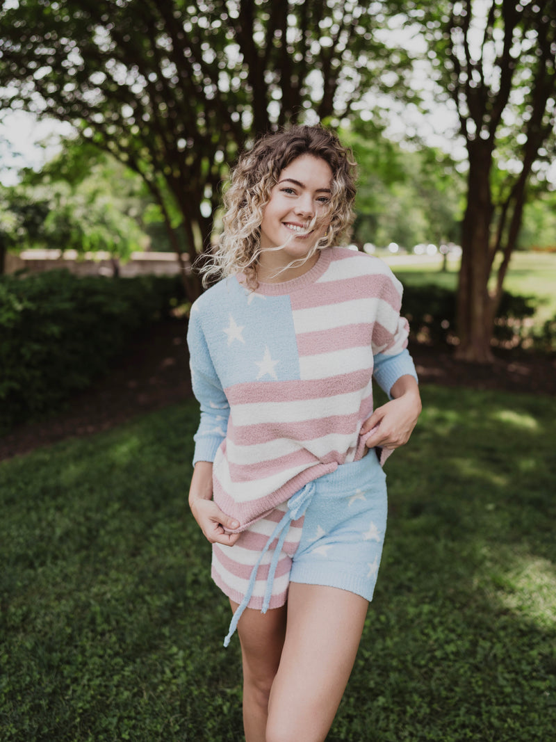 American Flag Lounge Shorts