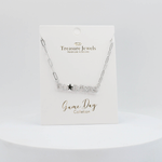 GO DAWGS Silver & Crystal Necklace