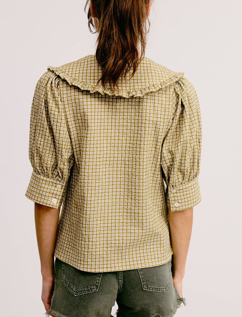 Playful Plaid Blouse | Basil