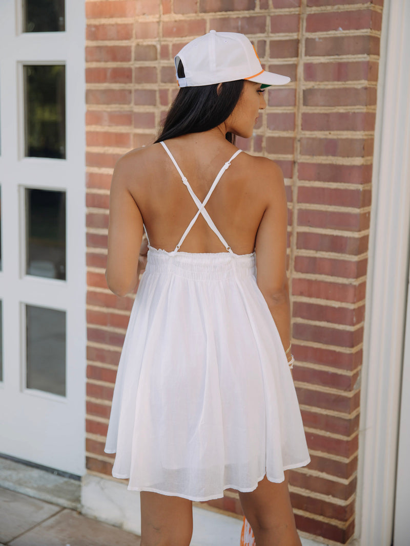 Victory Dance Short Dress | White