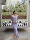 New Horizons Textured Tiered Ruffle Dress - Lavender