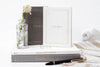 Wedding Vow Books with Gold Foil Linen | White and Gray