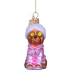 Self Care Dog Ornament | Hand Painted | Mouth Blown Glass