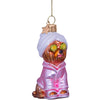 Self Care Dog Ornament | Hand Painted | Mouth Blown Glass
