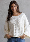 Fireside Cable Knit Sweater | Ivory