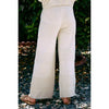 Maribeth Striped Wide-Leg Sweater Pants | Cream/Gray