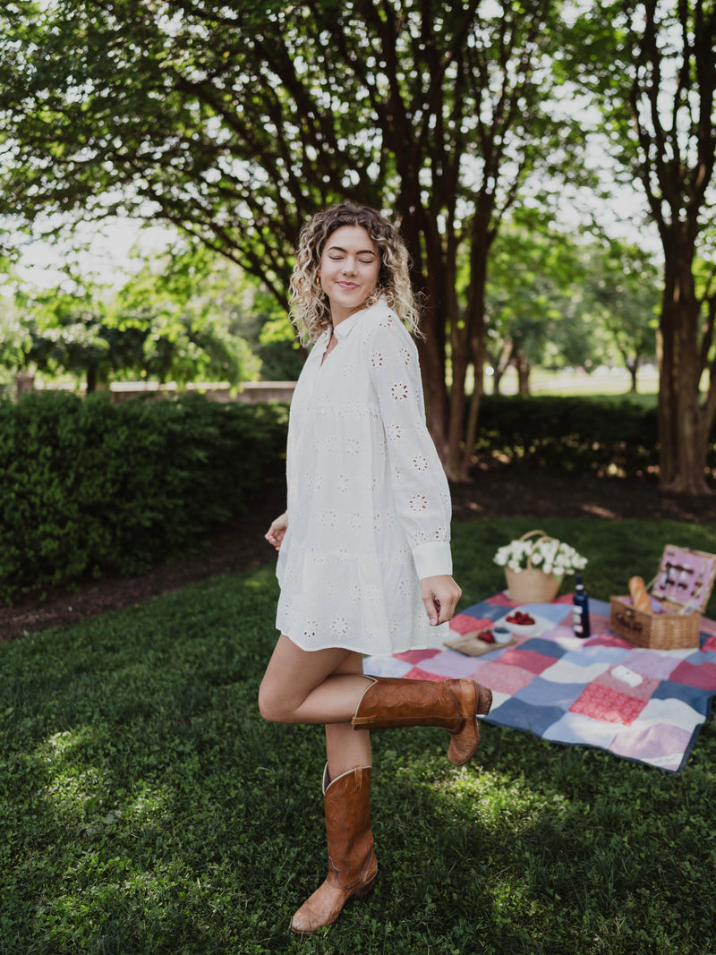 Peony Eyelet Dress