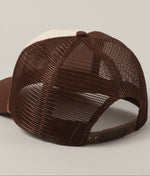 Roper Trucker Hat | Howdy Embroidery | Brown and Tan