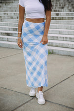 Blue Blitz Maxi Skirt