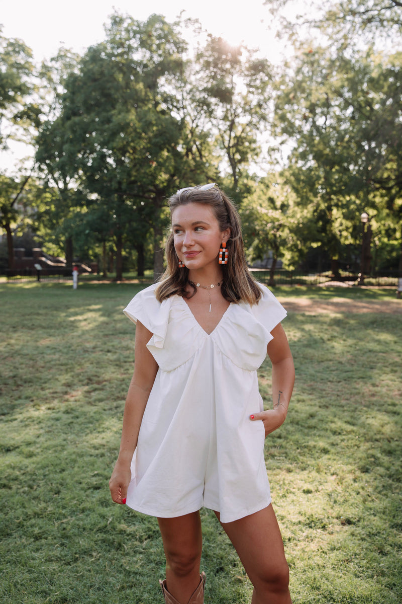 Beyond Ordinary Romper | White