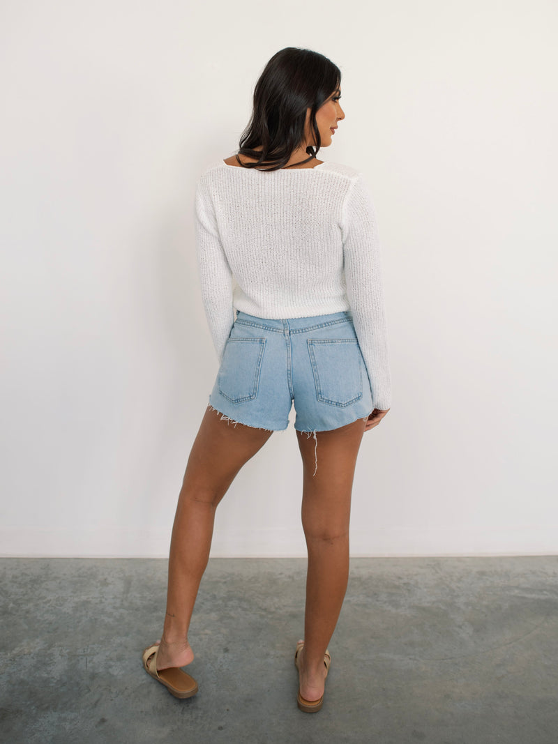 Whispering Breeze Cardigan/Top - Off White
