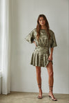 Golden Glow Mini Dress | Bronze