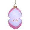 Engagement Ring Ornament | Hand Painted | Mouth Blown Glass | Pink