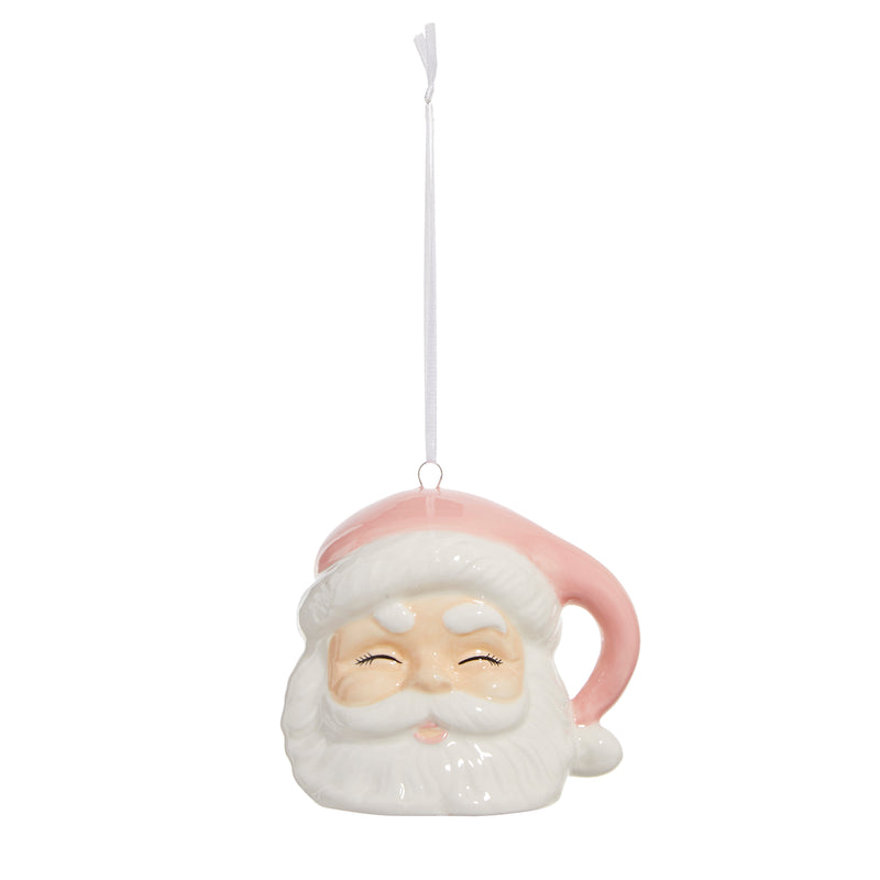 Pink Santa Ornament | 3.5 Inch