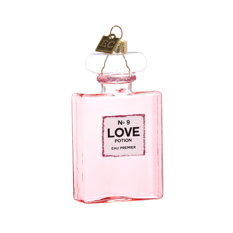 Pink Love Potion No. 9 ORNAMENT, 4"