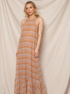 Sunset Sorbet Halter Dress | Crochet Maxi