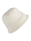 Quilted Bucket Hat with Sherpa Lining - 2 Colors
