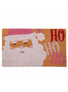 Ho Ho Ho Santa Doormat, Pink