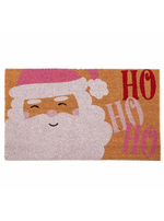 Ho Ho Ho Santa Doormat, Pink