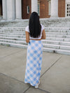 Blue Blitz Maxi Skirt