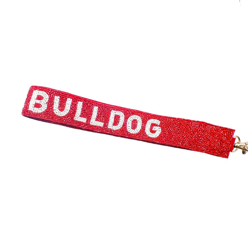 Georgia Bulldog Beaded Purse Strap