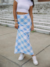 Blue Blitz Maxi Skirt