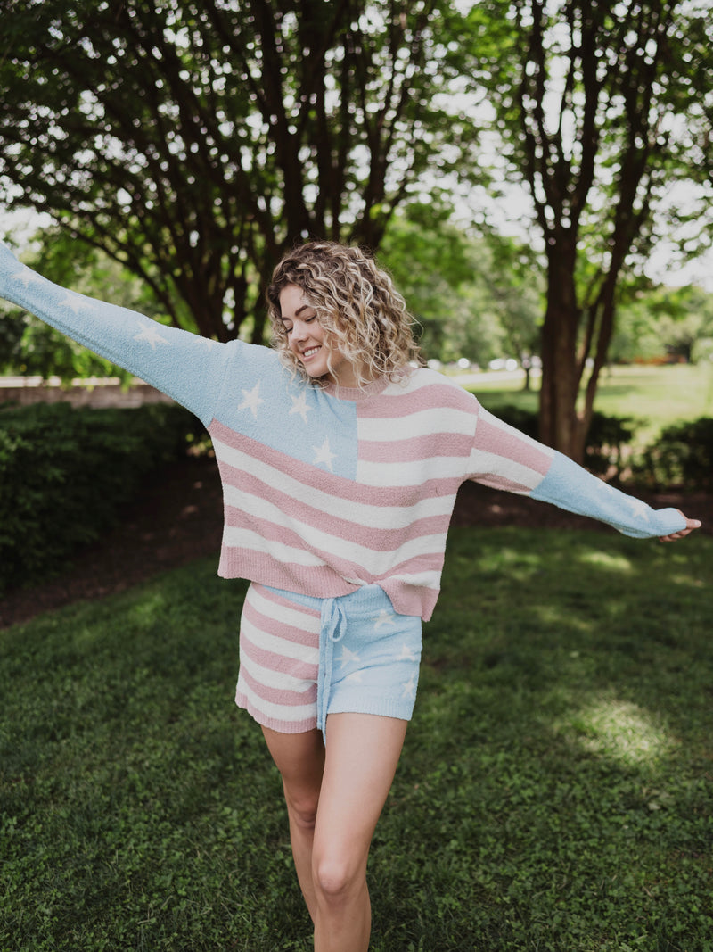 American Flag Lounge Shorts