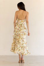 Petal Cascade Floral Dress