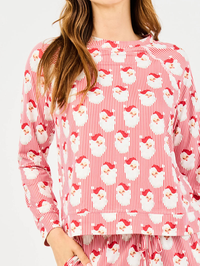 Mary Square | Annie Santa Baby Christmas Pajama Set | Red