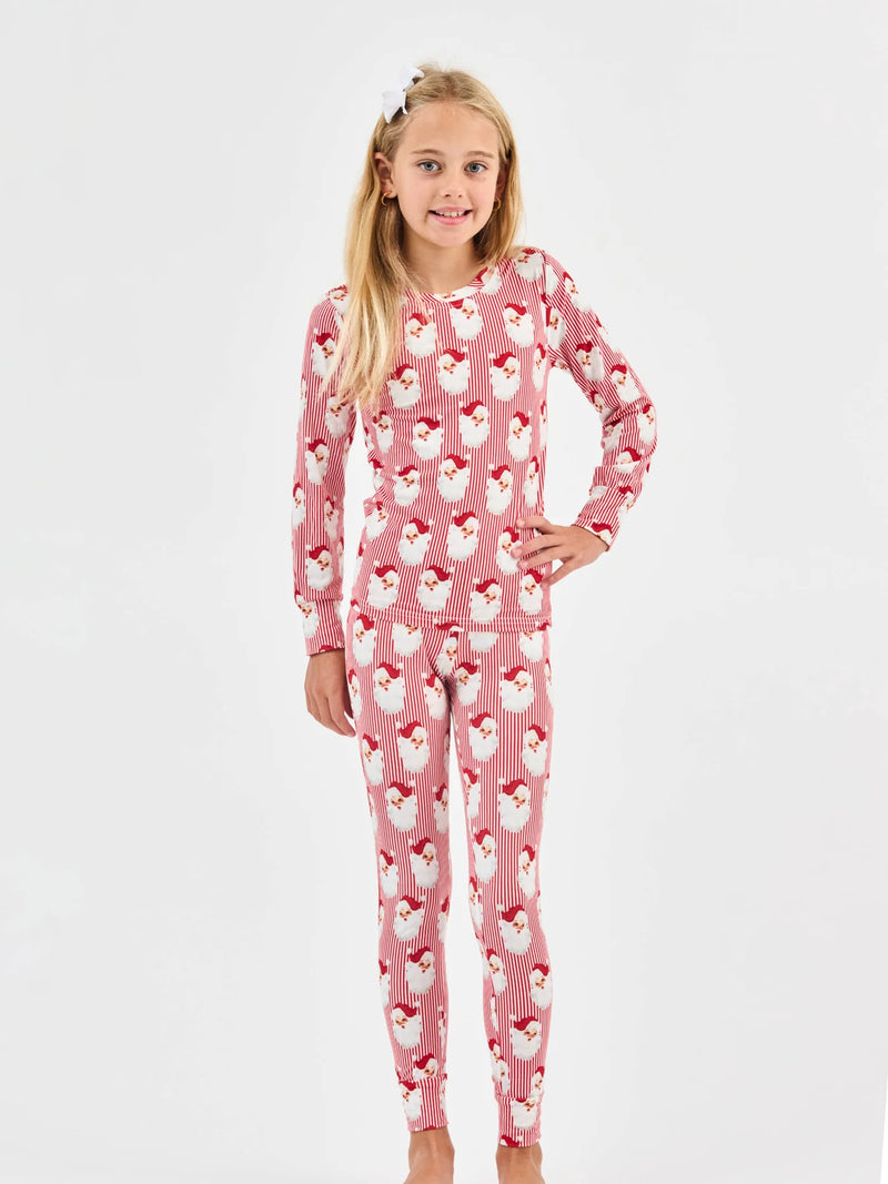 Mary Square | Santa Baby | Christmas Pajama Set | Red | Kid's