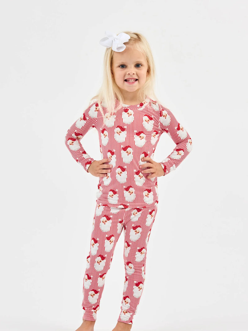Mary Square | Santa Baby Christmas Pajama Set | Red | Toddler
