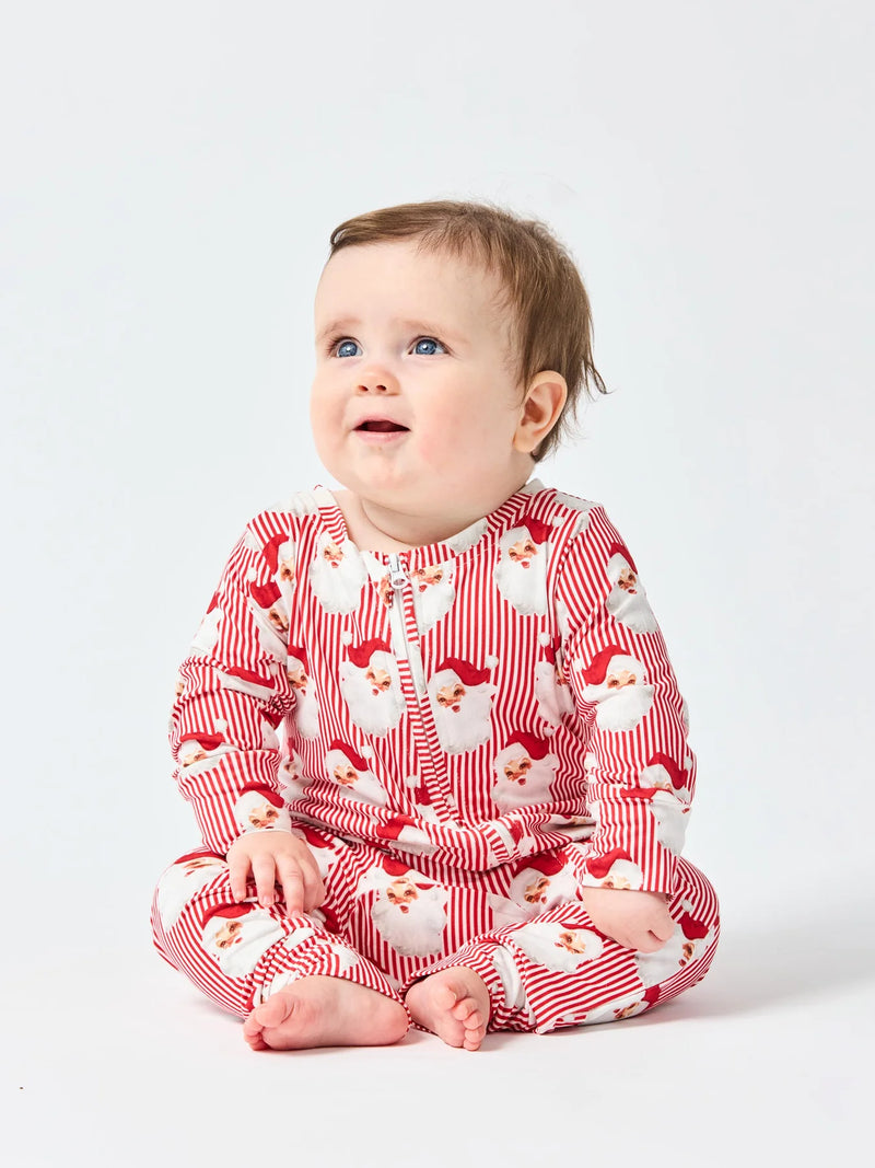 Mary Square | Santa Baby | Christmas Pajamas | Baby Onesie | Red